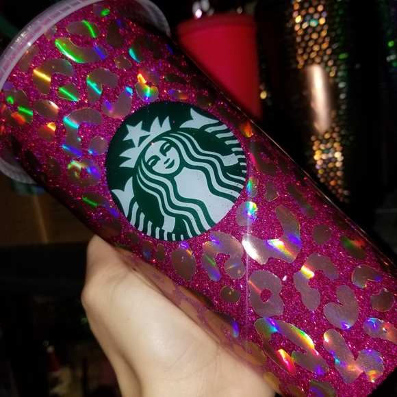 🆕️Starbucks, Custom, Leopard Holo, Cold Cup 🐆 - Picture 9 of 17